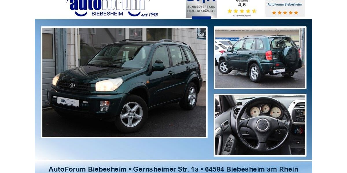 Toyota RAV 4 160.690 km 6.499 &euro; Biebesheim 64584