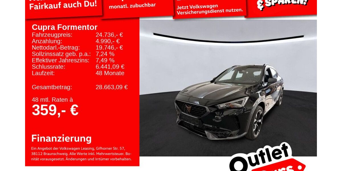 Cupra Formentor 64.798 km 24.282 &euro; Weinheim 69469