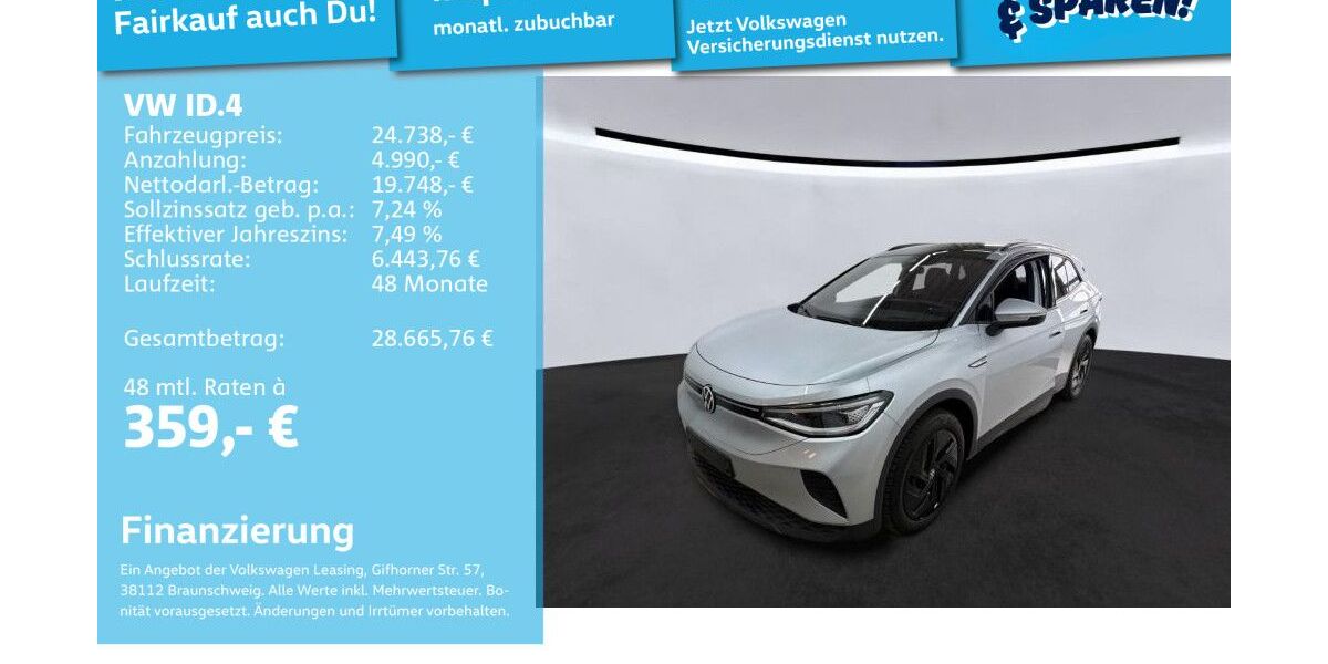 VW ID.4 79.958 km 24.491 &euro; Mannheim 68309