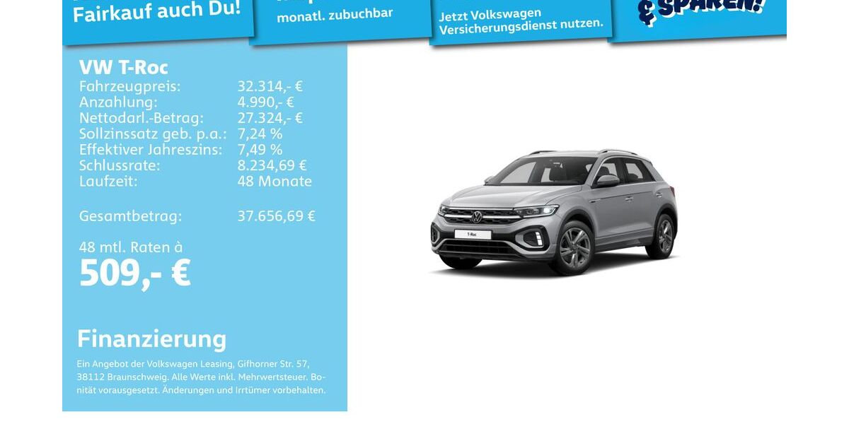 VW T-Roc 34.238 km 31.493 &euro; Mannheim 68309