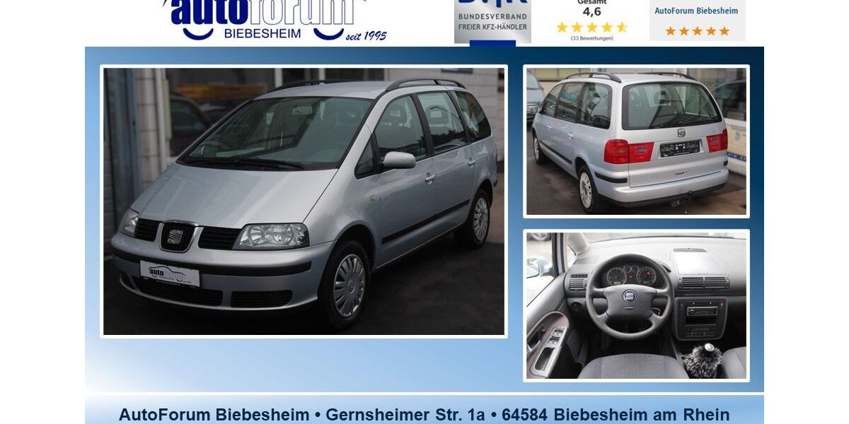 Seat Alhambra 158.000 km 5.499 &euro; Biebesheim 64584