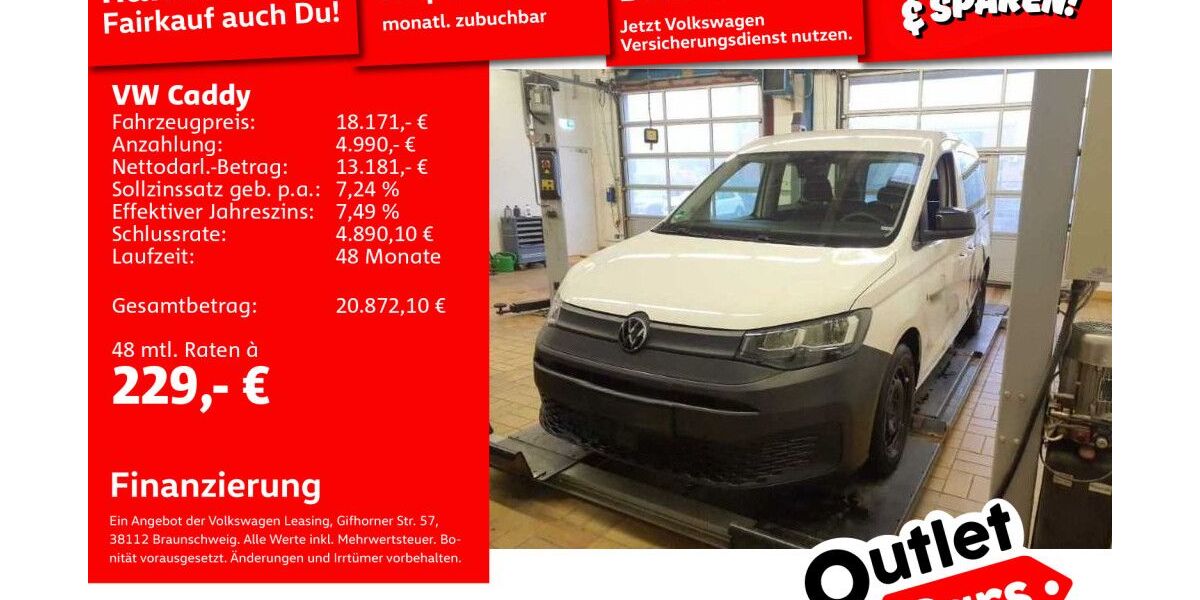 VW Caddy 110.121 km 17.989 &euro; Mannheim 68309