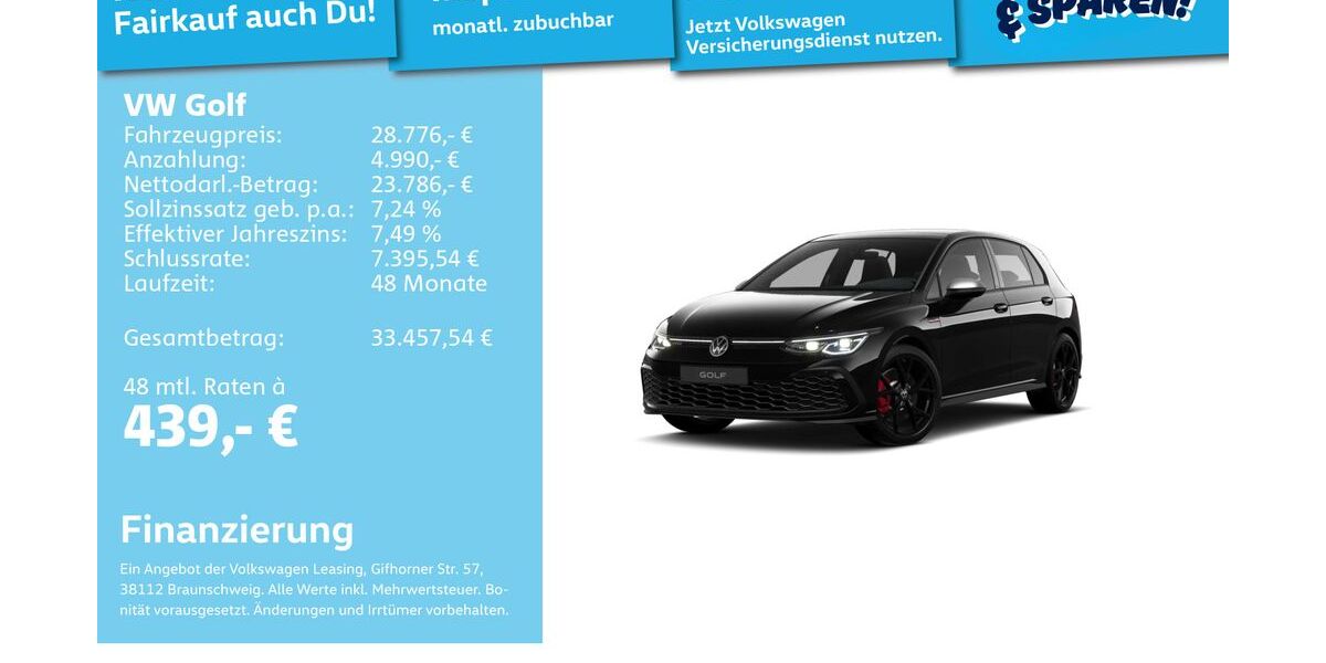 VW Golf 66.809 km 28.488 &euro; Mannheim 68309