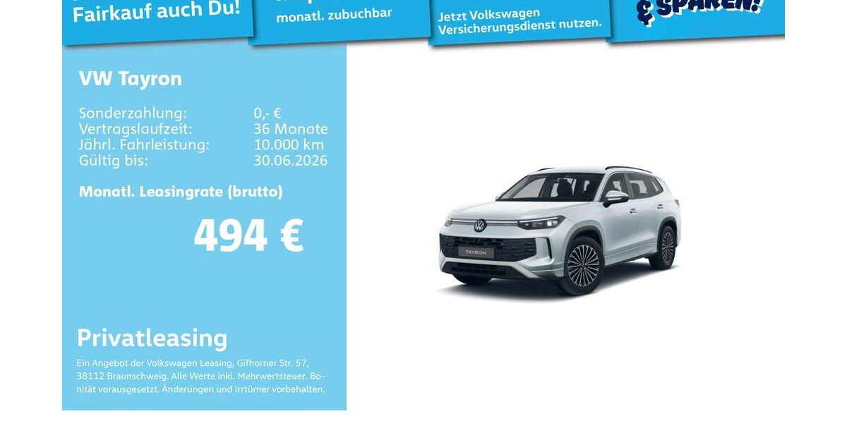 VW Tayron 11.962 km 35.992 &euro; Mannheim 68309