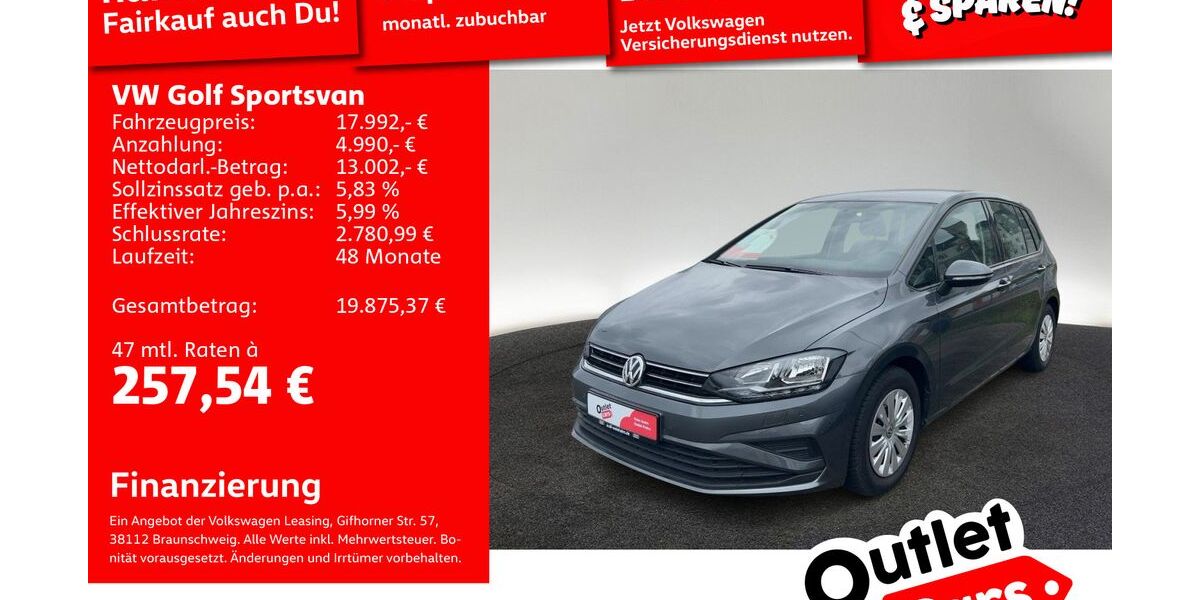 VW Golf Sportsvan 57.349 km 13.999 &euro; Mannheim 68309