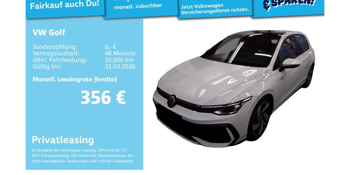 VW Golf 3.280 km 34.999 &euro; Mannheim 68309