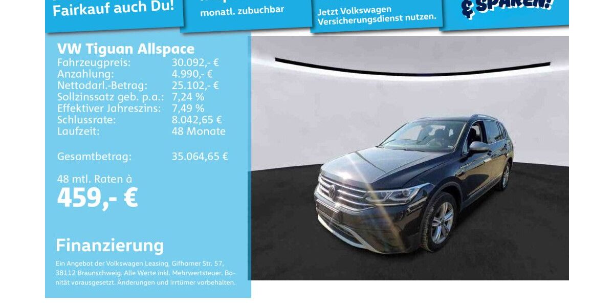 VW Tiguan Allspace 92.345 km 29.791 &euro; Mannheim 68309