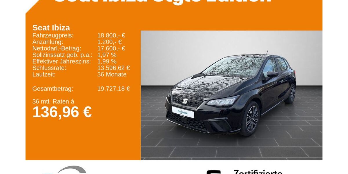Seat Ibiza 9.922 km 17.400 &euro; Ladenburg 68526