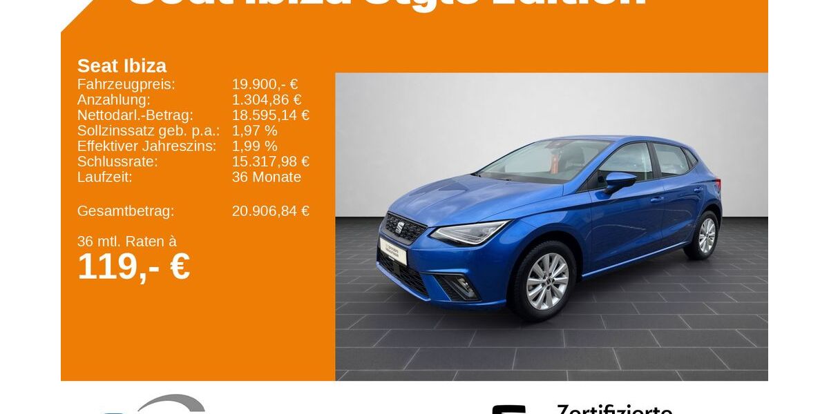 Seat Ibiza 15.570 km 19.400 &euro; Ladenburg 68526