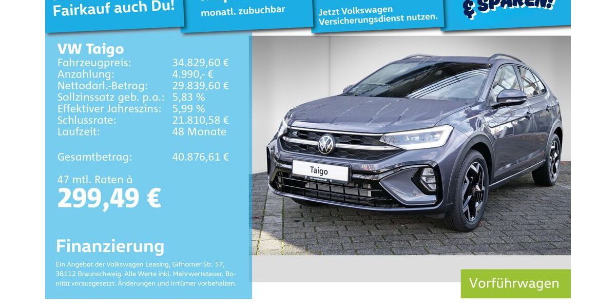 VW Taigo 9.900 km 31.670 &euro; Mannheim 68309