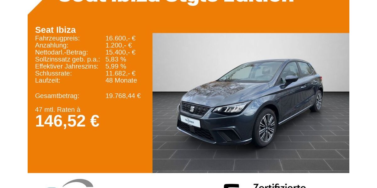Seat Ibiza 48.971 km 16.600 &euro; Ladenburg 68526