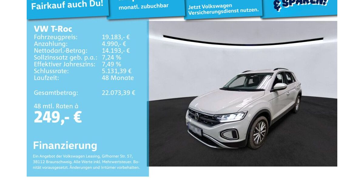 VW T-Roc 47.102 km 18.991 &euro; Mannheim 68309