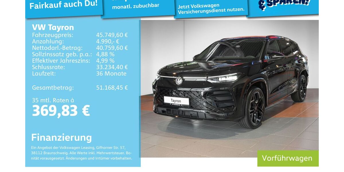 VW Tayron 29.900 km 43.990 &euro; Mannheim 68309