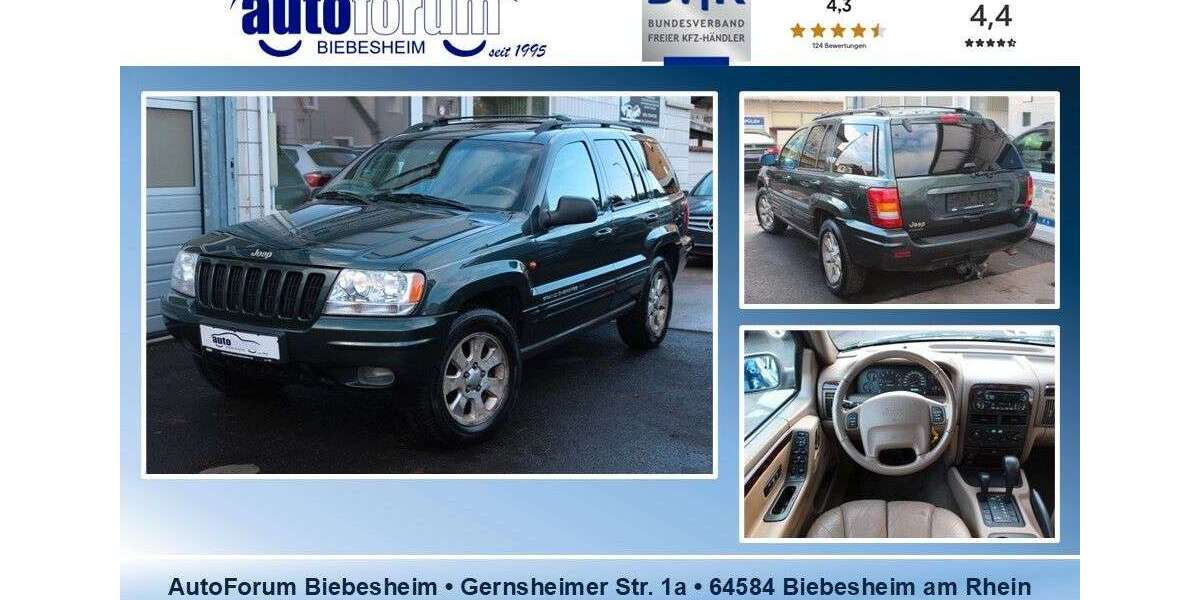 Jeep Grand Cherokee 150.800 km 7.499 &euro; Biebesheim am Rhein 64584