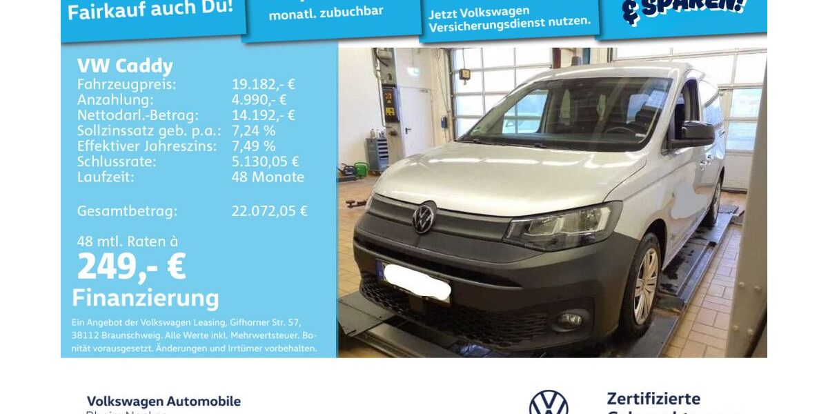 VW Caddy 114.676 km 18.990 &euro; Mannheim 68309