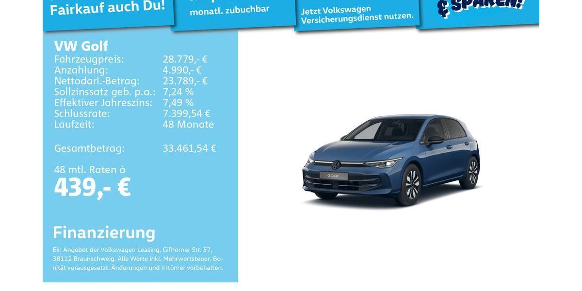 VW Golf 24.385 km 28.491 &euro; Mannheim 68309