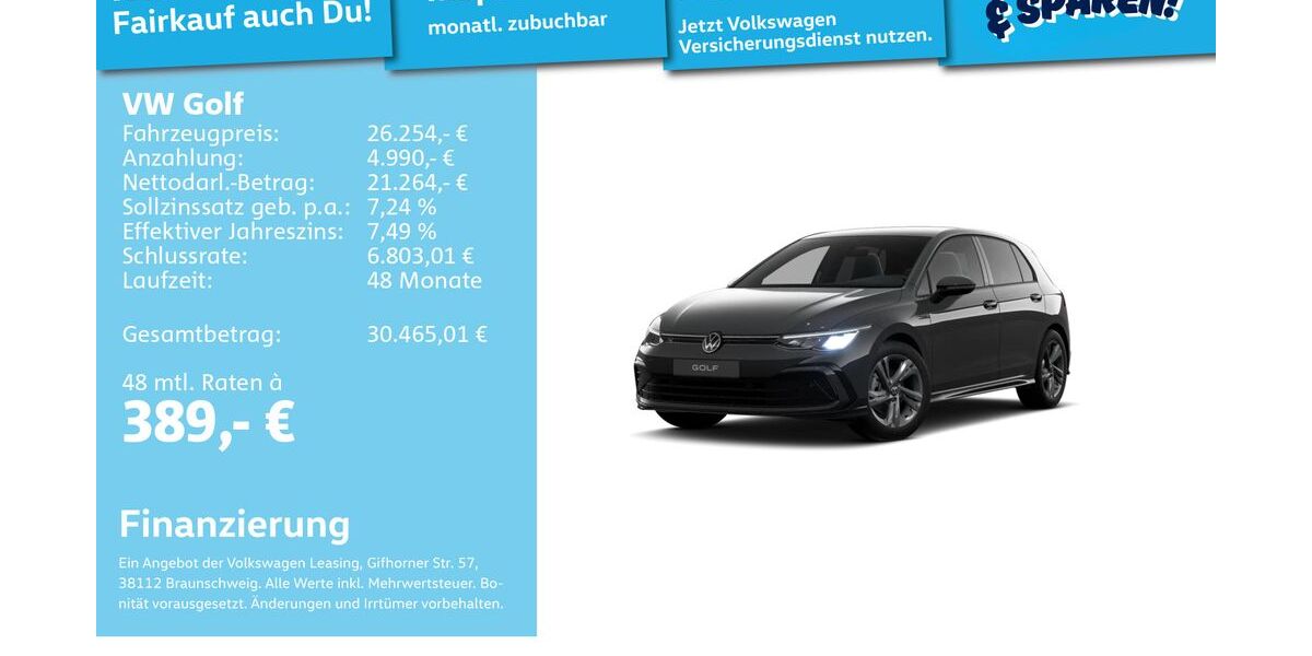 VW Golf 20.245 km 25.991 &euro; Mannheim 68309