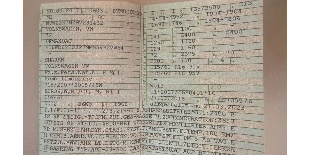 VW Sharan 198.000 km 18.390 &euro; Bad Dürkheim 67098