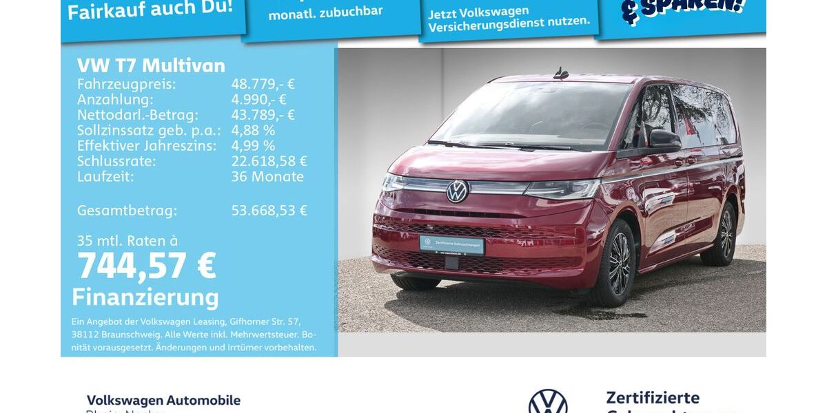 VW T7 Multivan 36.213 km 45.999 &euro; Mannheim 68309