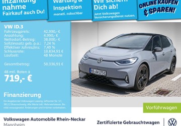 VW ID.3 9.900 km 42.690 &euro; Mannheim 68309