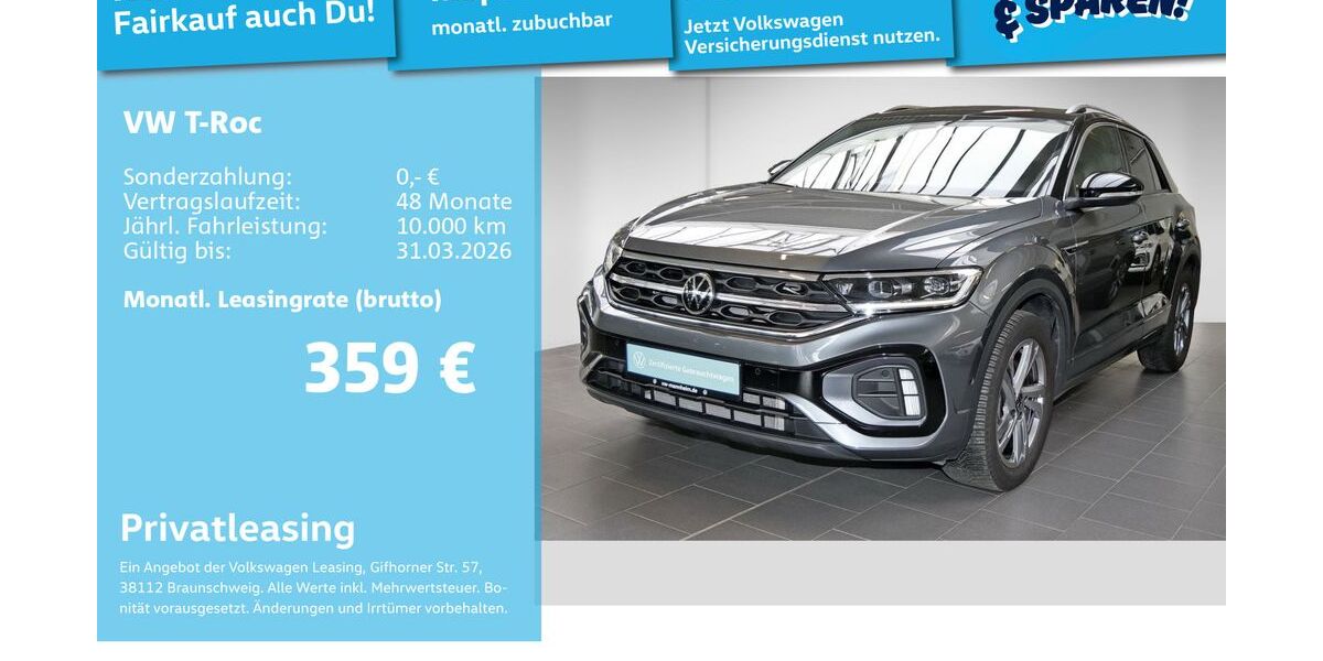 VW T-Roc 36.009 km 26.499 &euro; Mannheim 68309